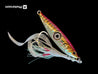 Juicy Bright Eye - 100gm in pink fitted with UV Octopus skirts and size 3 Hooks