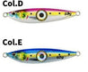 Juicy Bright Eye - 60gm in pink and blue fitted with std jigging hooks