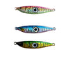 Juicy Bright Eye 100gm in pink blue and green fitted with UV Octopus skirts and size 3 Hooks